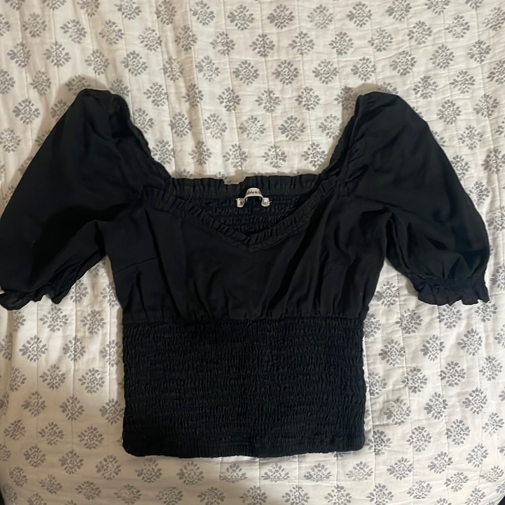 Abercrombie and Fitch Black crop top small